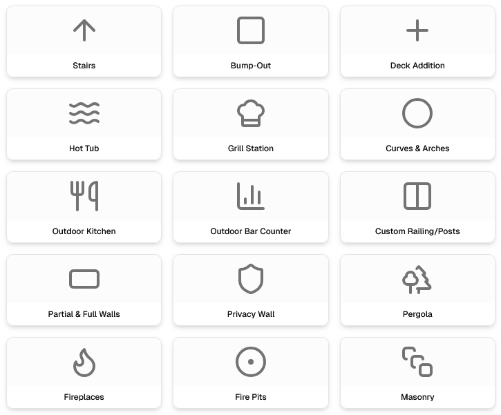 Instant Pricing Features Grid